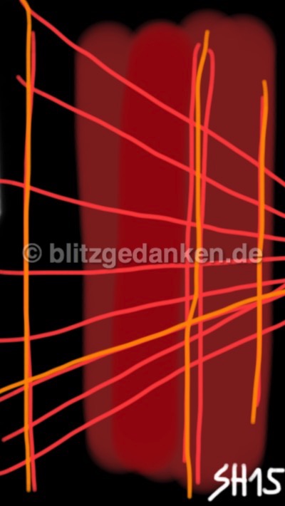 Computermalerei abstrakt, orange