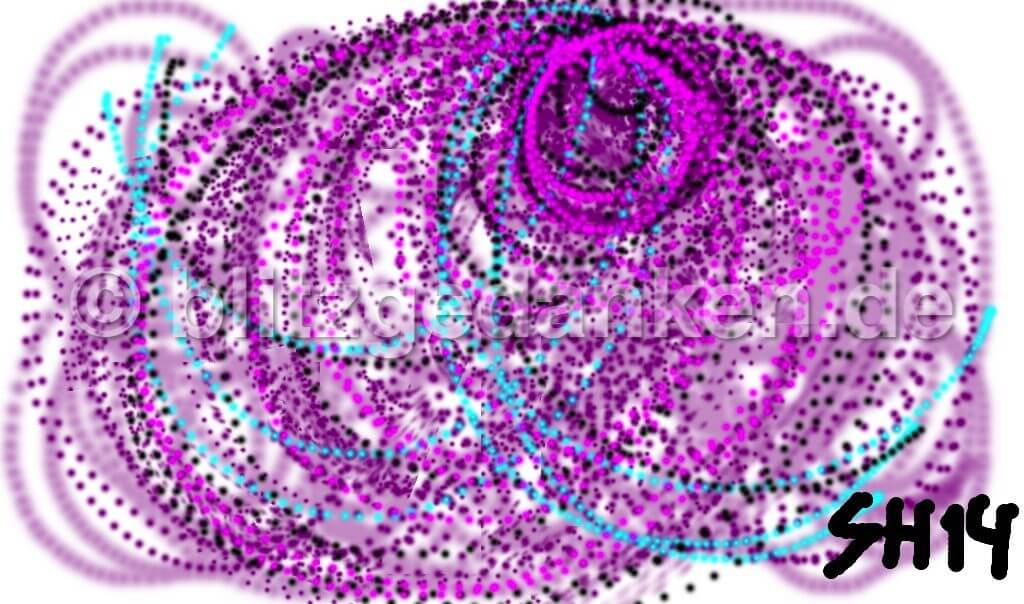 Computermalerei abstrakt, violett