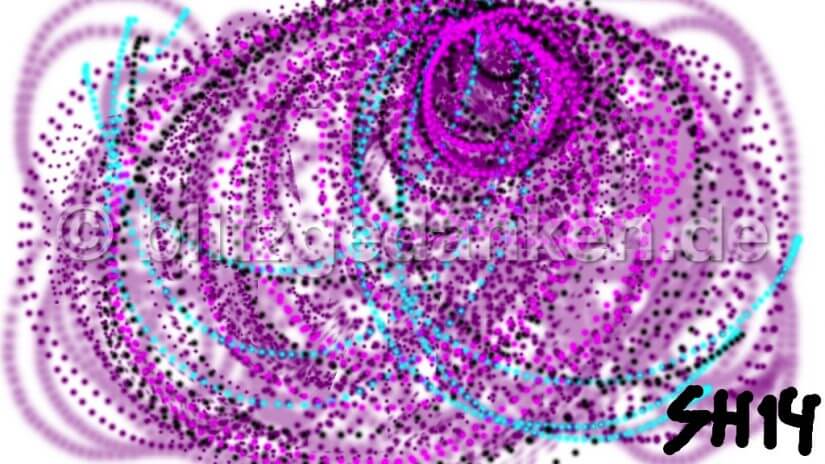 Computermalerei abstrakt, violett